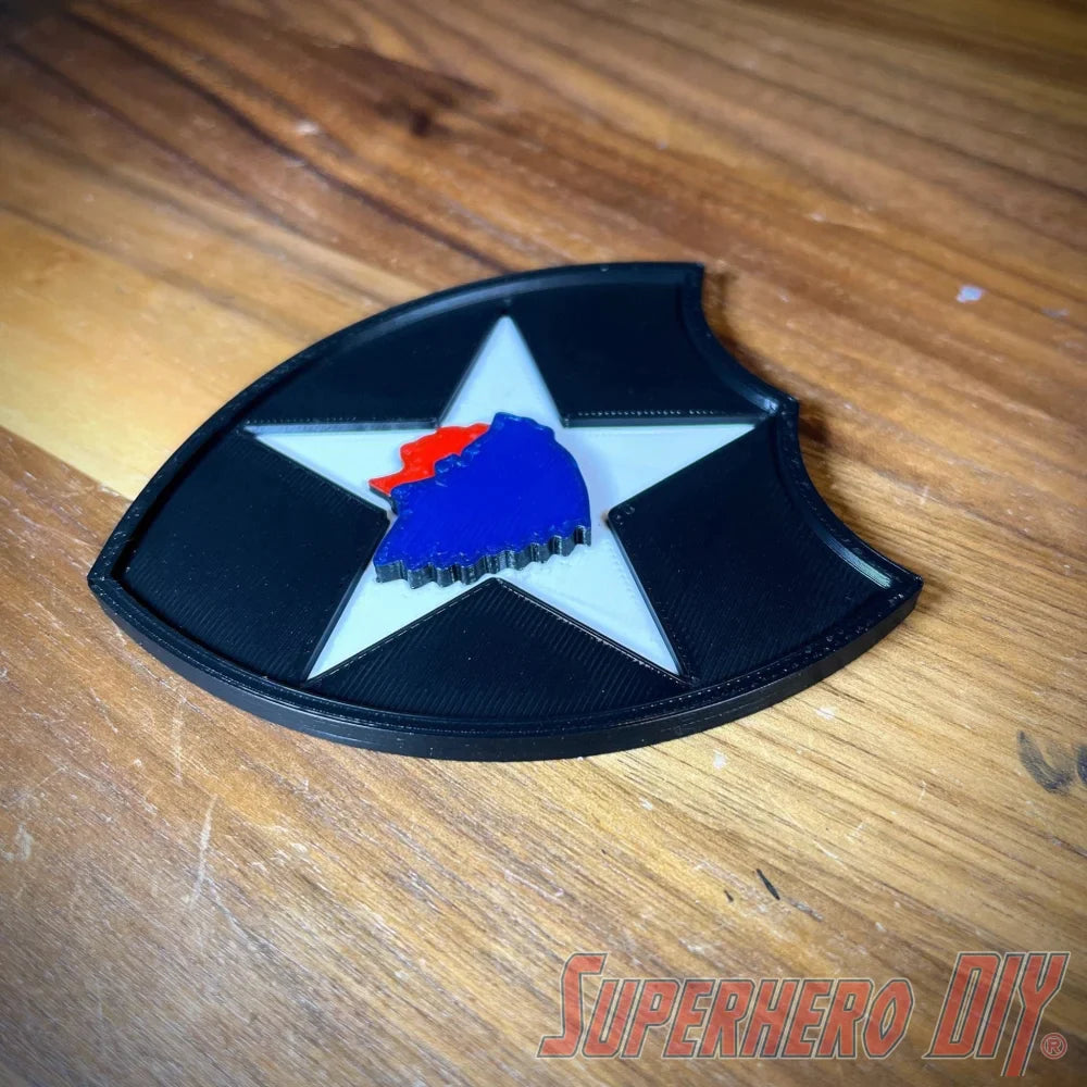 Deco 2nd Infantry Division Unit Insignia | Simplified 3D-Printed