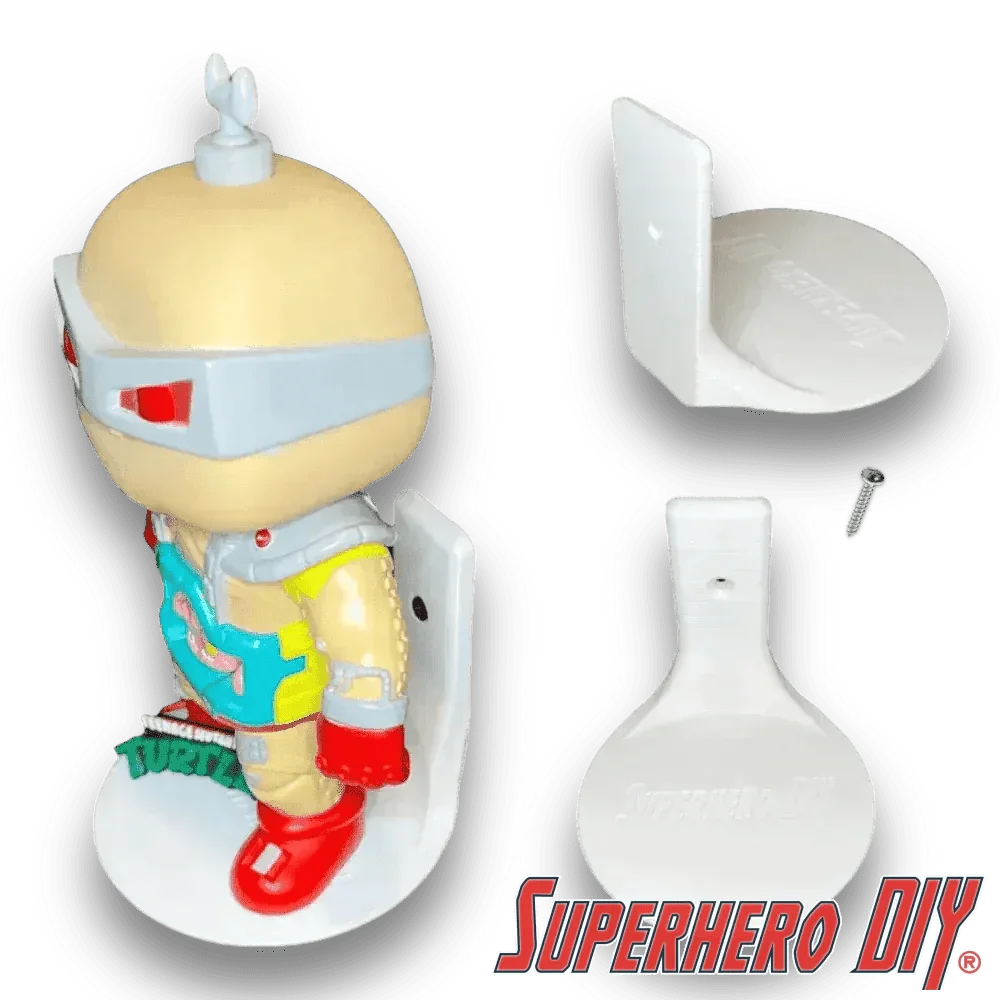 DELUXE size Floating Figure Shelves for POP! DELUXE Vinyl figures | Wall Stand Display Shelves for LARGE pops 6-inch or Deluxe - Superhero DIY