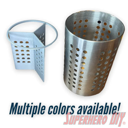 Check out the Divider for IKEA ORDNING Utensil Holder | Fits both short and tall Metal Utensil Holders from Superhero DIY! The perfect solution for only $9.05