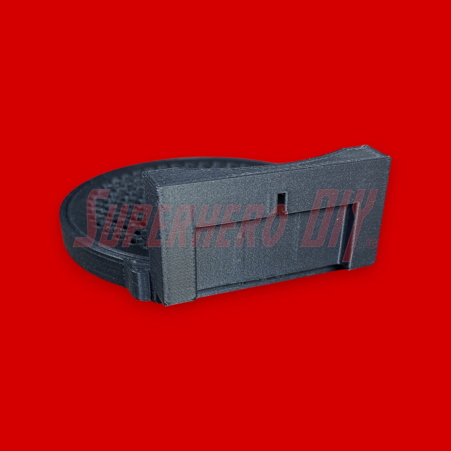 Mini mug drip tray Nespresso Essenza replacement for Breville or Krups coffee makers, compatible with Essenza Mini Plus on red background.