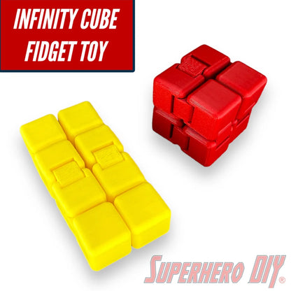 Check out the Fidget Infinity Cube | Fun articulating gadget great for one-handed tactile play and fidget toy from Superhero DIY! The perfect solution for only $4.99