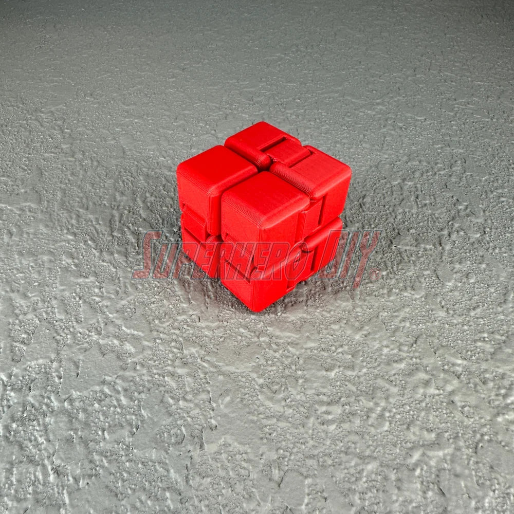Fidget Infinity Cube | Fun articulating gadget great for one-handed tactile play and fidget toy - Superhero DIY