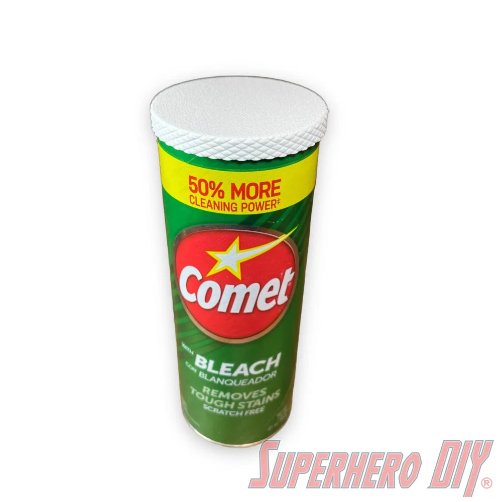 FLEXIBLE Lid for Comet Cleanser | Fits snugly on powder cleanser can | Cover for Comet cans - Superhero DIY