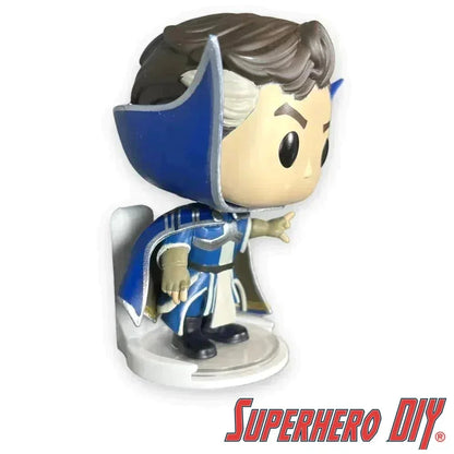 Check out the Floating Figure Shelves for Clear Stand Bases | For all your Funko Pops with plastic stands | Comes with command strips! | Funko Pop Floating Shelf from Superhero DIY! The perfect solution for only $2.67