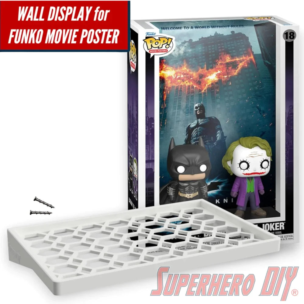 Check out the Floating Shelf for BATMAN / THE JOKER #18 Funko Pop! Movie Poster from Superhero DIY! The perfect solution for only $24.99