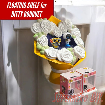 Floating Shelf for Bitty Pop Bouquet - Superhero DIY