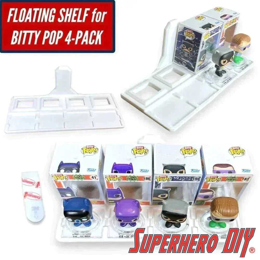 Floating Shelf for Bitty Pops - Superhero DIY