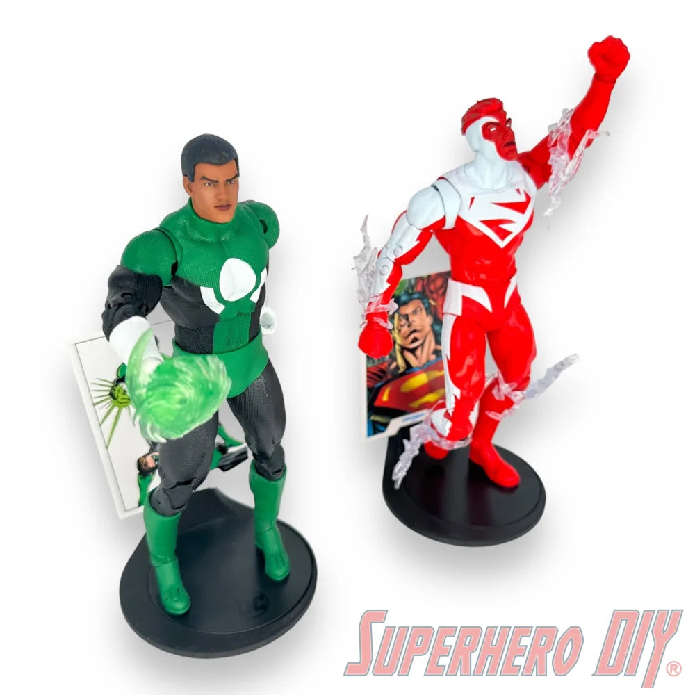 Floating Shelf for DC Multiverse Figures | Fits black base stand - Superhero DIY