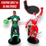 Floating Shelf for DC Multiverse Figures | Fits black base stand - Superhero DIY