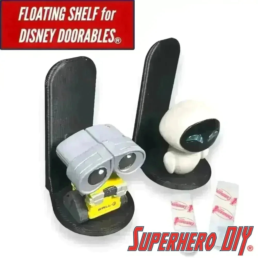 Check out the Floating Shelf for Disney Doorables | Out of box wall display | Comes with Command strips! from Superhero DIY! The perfect solution for only $0.99