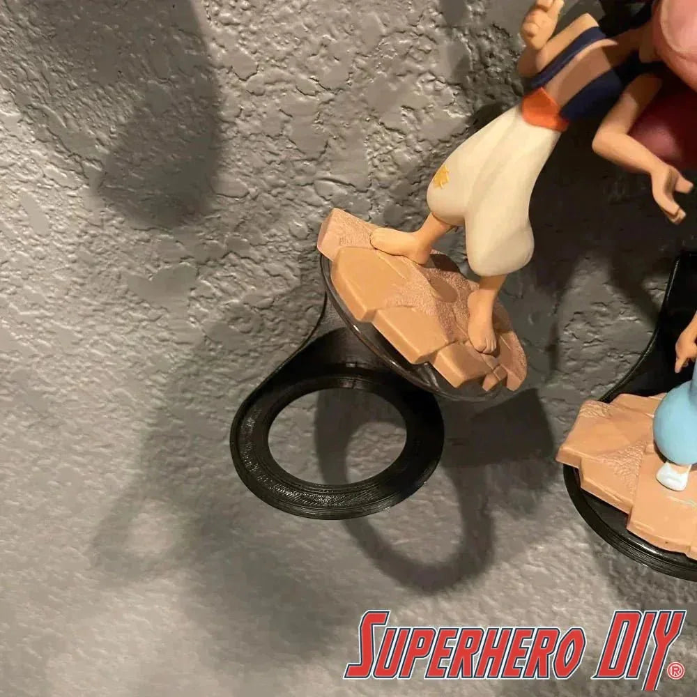 Check out the Floating Shelf for Disney Infinity | Comes with Command Strips from Superhero DIY! The perfect solution for only $2.29