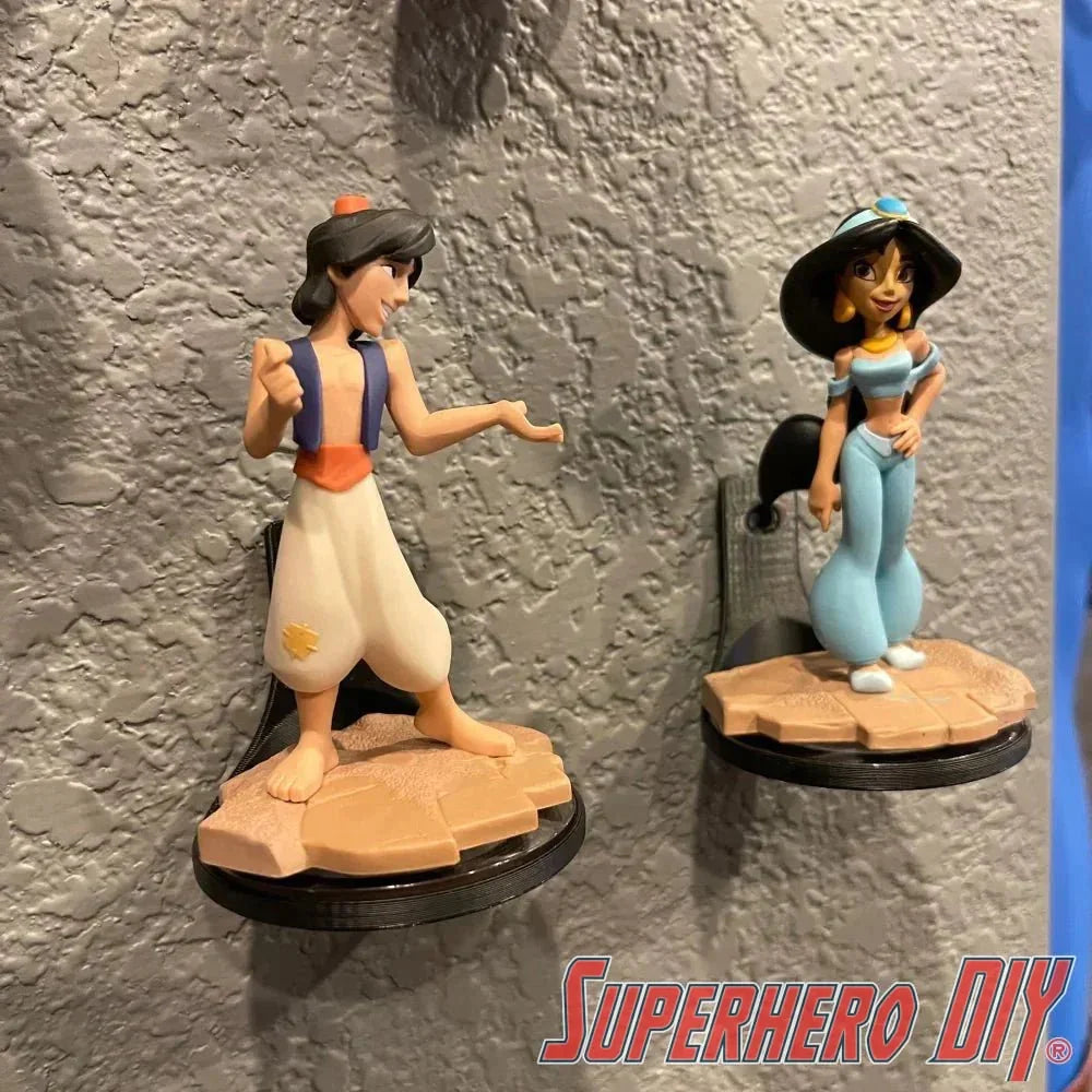 Check out the Floating Shelf for Disney Infinity | Comes with Command Strips from Superhero DIY! The perfect solution for only $2.29