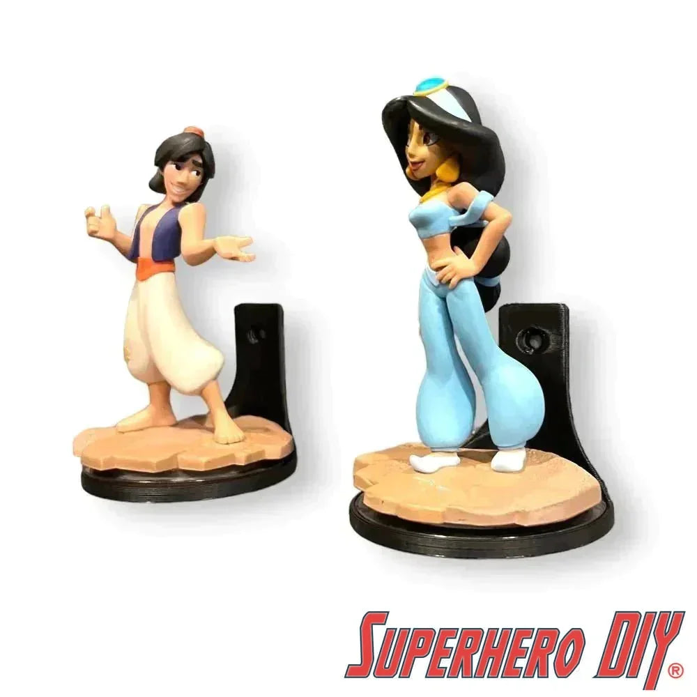 Check out the Floating Shelf for Disney Infinity | Comes with Command Strips from Superhero DIY! The perfect solution for only $2.29