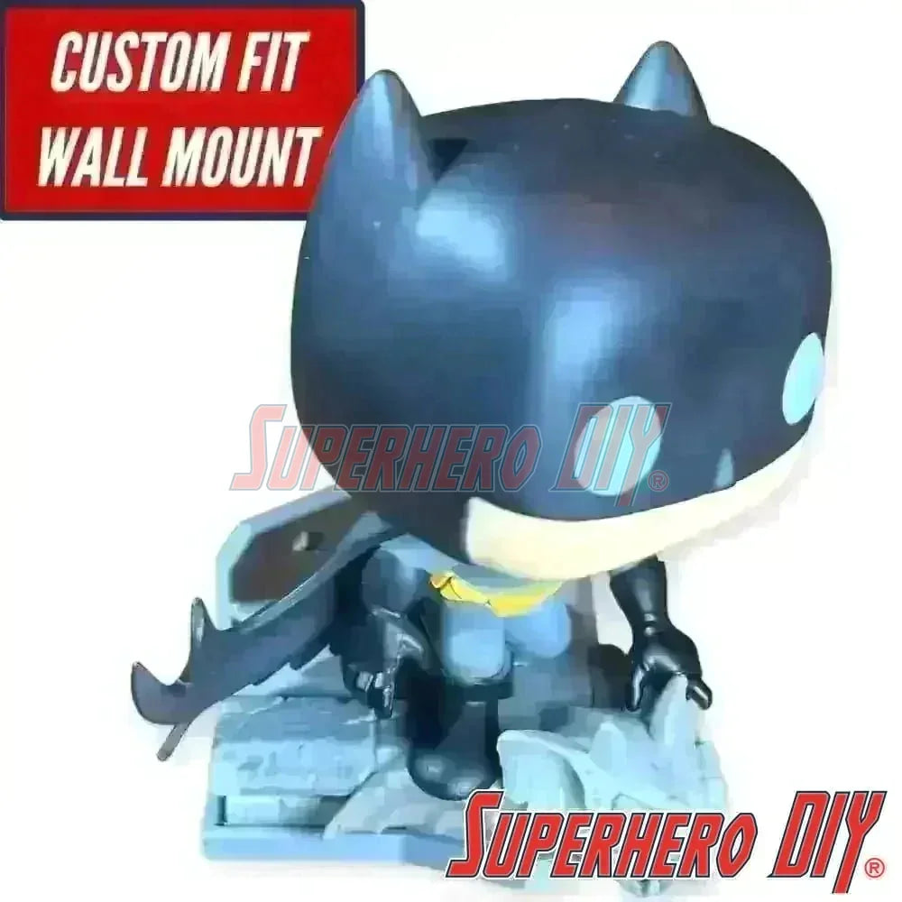 Floating Shelf for Funko Batman Lights & Sound | Comes with mounting screw | Funko Pop Floating Stand - Superhero DIY