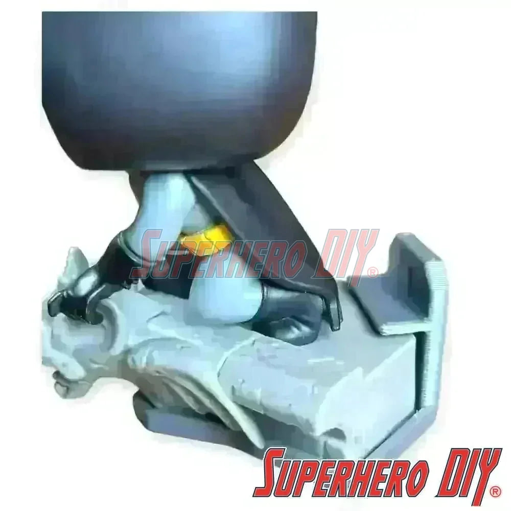 Floating Shelf for Funko Batman Lights & Sound | Comes with mounting screw | Funko Pop Floating Stand - Superhero DIY