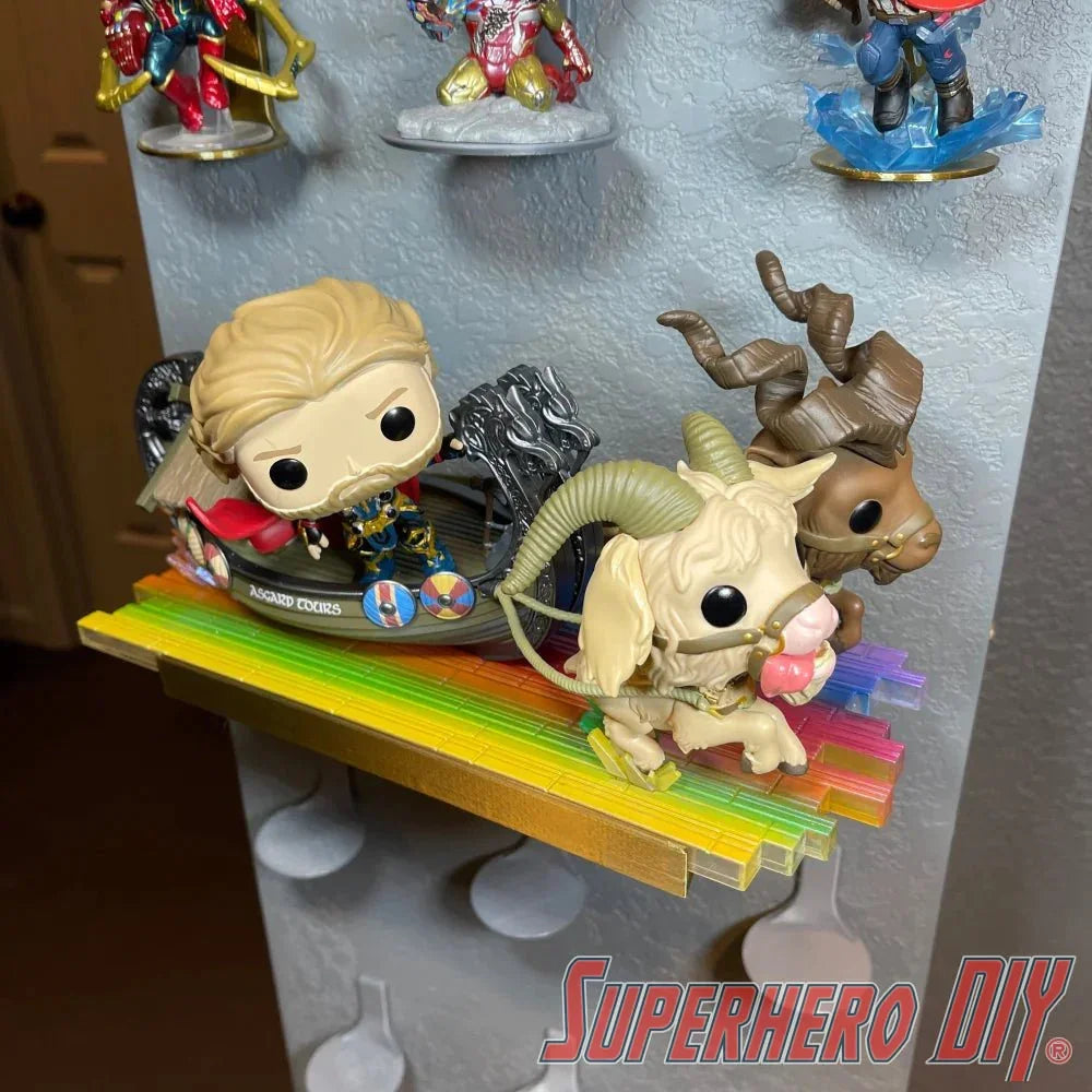 Wall Shelf Display for Funko Rides! Goat Boat | Out of box display | Screws included - SuperheroDIY