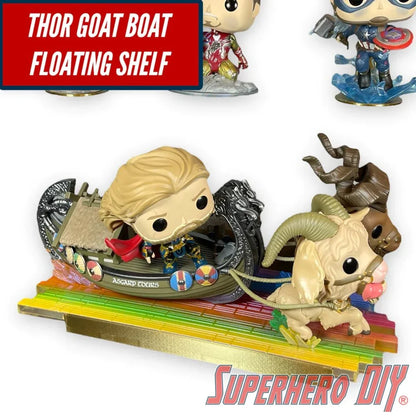 Floating Shelf for Funko Goat Boat | Fits this Pop! Rides perfectly! | Screws included - Superhero DIY