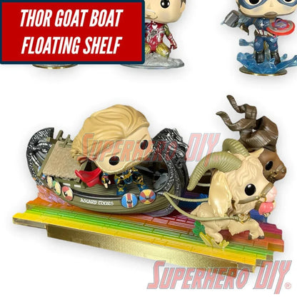 Floating Shelf for Funko Goat Boat | Fits this Pop! Rides perfectly! | Screws included - Superhero DIY