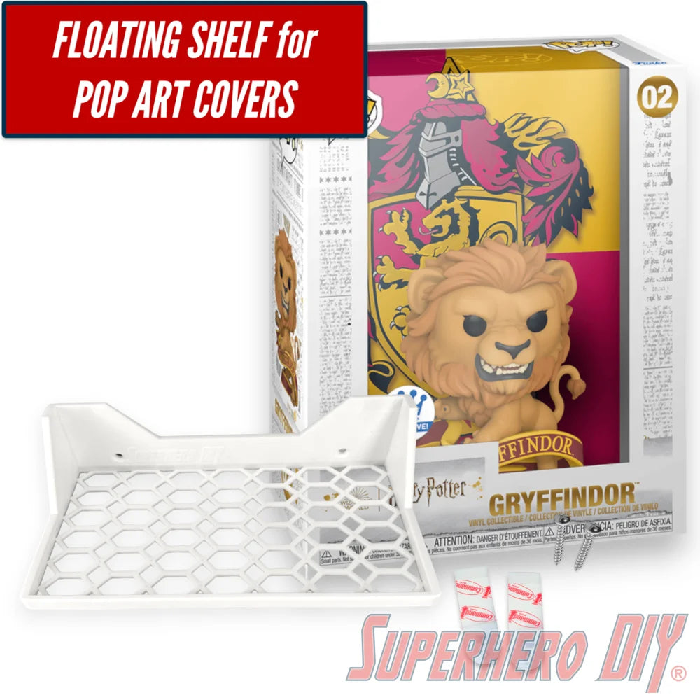 Floating Shelf for Funko Pop! ART Covers | Fits Harry Potter Art Cover Box - Superhero DIY