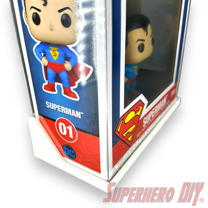 Floating Shelf for Funko Pop! Comic Covers | Wall Mount Display | Pop Box Wall Mount | Includes mounting screws - Superhero DIY