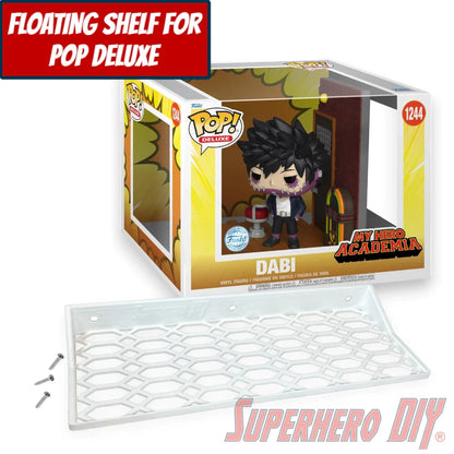 Check out the Floating Shelf for Funko Pop! Deluxe Dabi #1244 (My Hero Academia: Villains Hideout) from Superhero DIY! The perfect solution for only $18.99