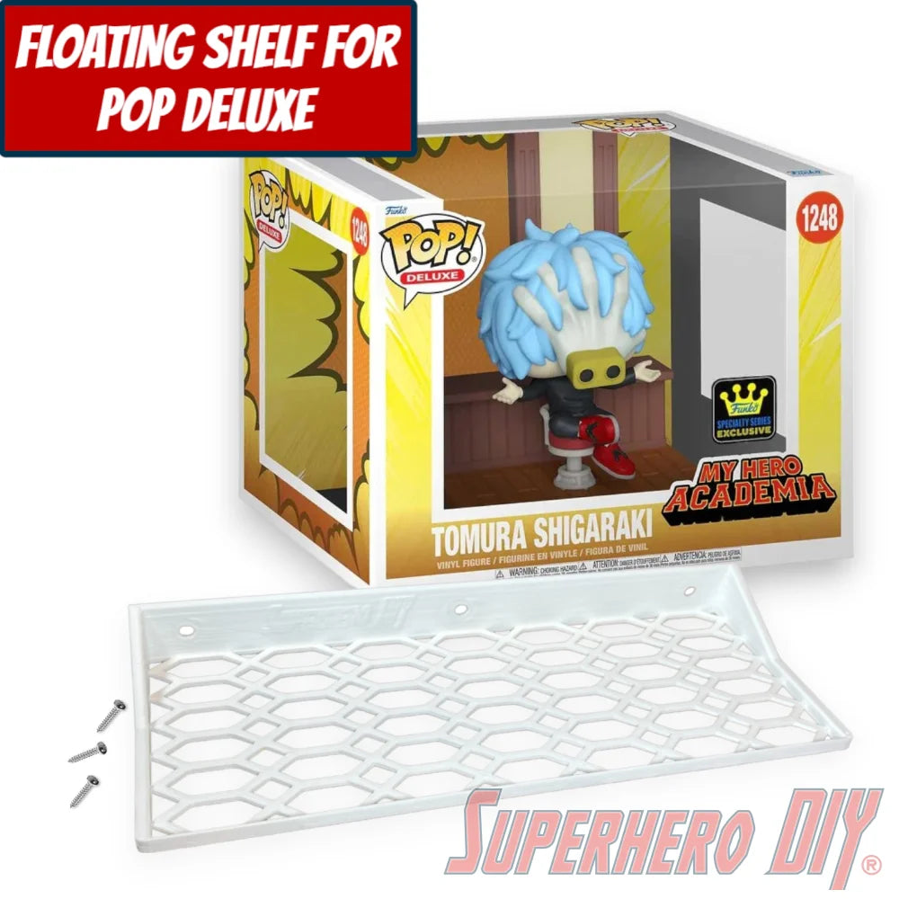 Check out the Floating Shelf for Funko Pop! Deluxe Tomura Shigaraki #1248 (My Hero Academia: Villains Hideout) from Superhero DIY! The perfect solution for only $18.99