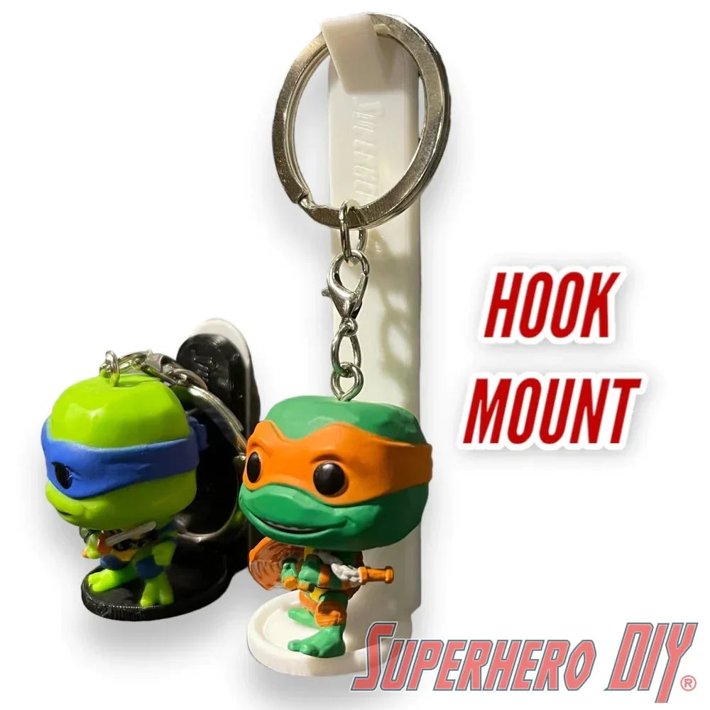 Floating Shelf for Funko Pop Keychain | Out of box shelves for Pocket Pops | Comes with Command strips! - Superhero DIY