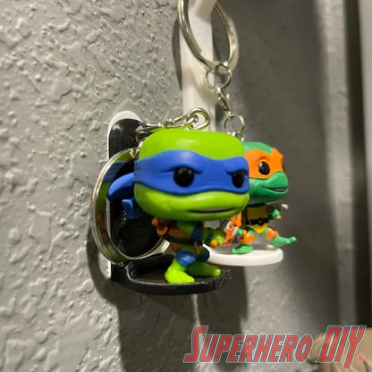 Floating Shelf for Funko Pop Keychain | Out of box shelves for Pocket Pops | Comes with Command strips! - Superhero DIY