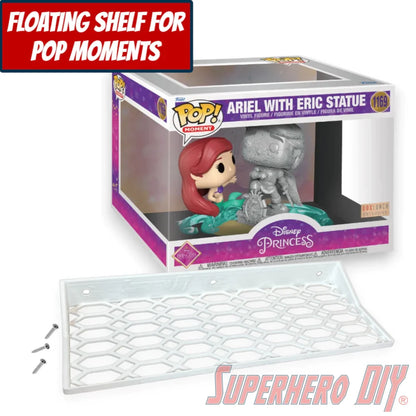 Check out the Floating Shelf for Funko Pop! Moment Ariel with Eric Statue #1169 from Superhero DIY! The perfect solution for only $18.99