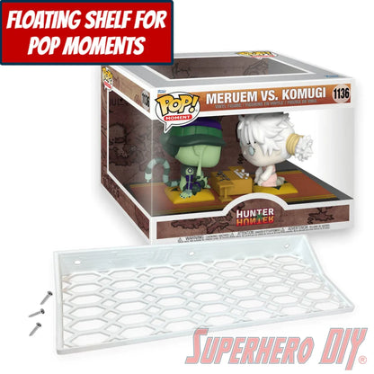 Check out the Floating Shelf for Funko Pop! Moment Meruem vs Komugi #1136 (Hunter x Hunter) from Superhero DIY! The perfect solution for only $18.99