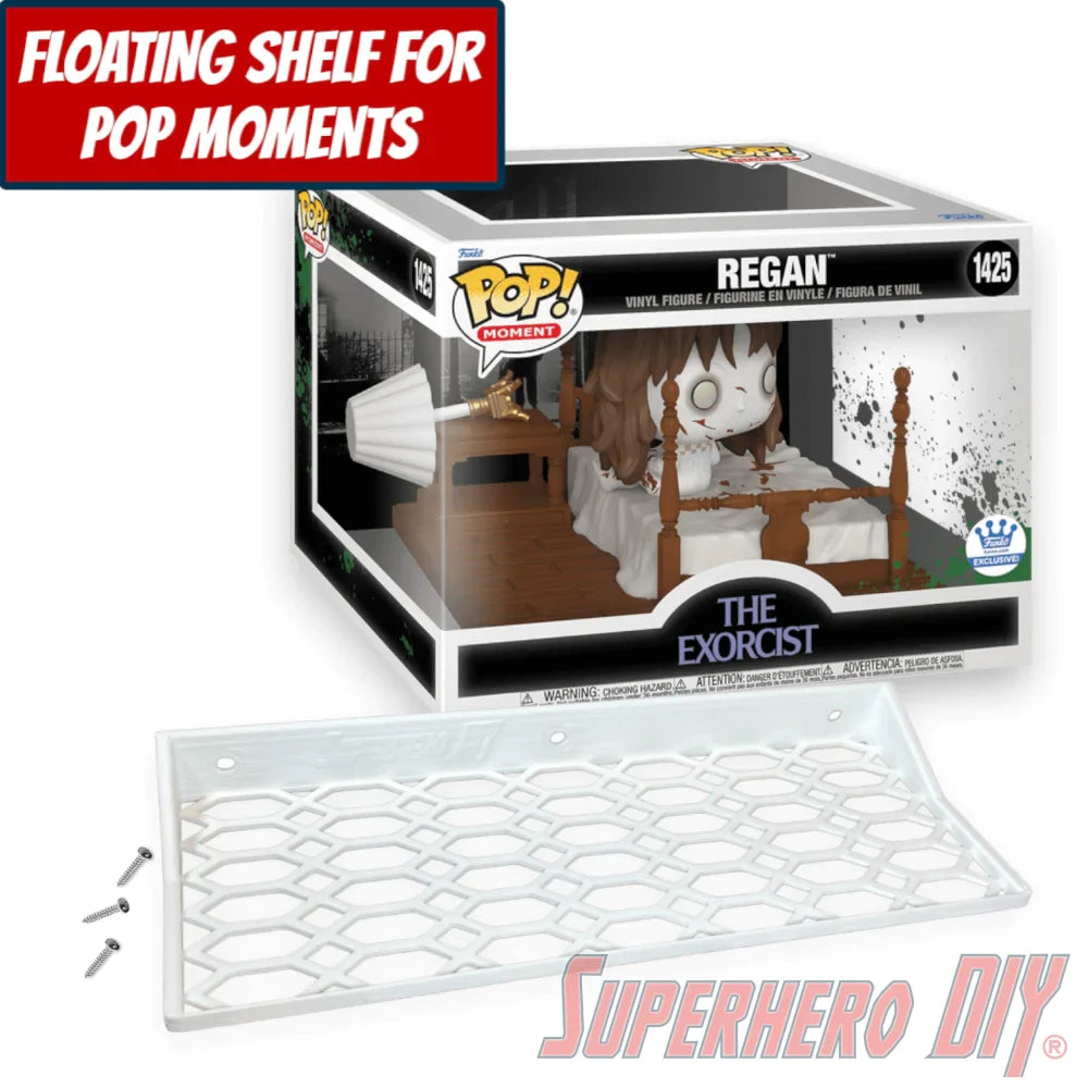 Check out the Floating Shelf for Funko Pop! Moment Regan in Bed #1425 (The Exorcist) from Superhero DIY! The perfect solution for only $18.99