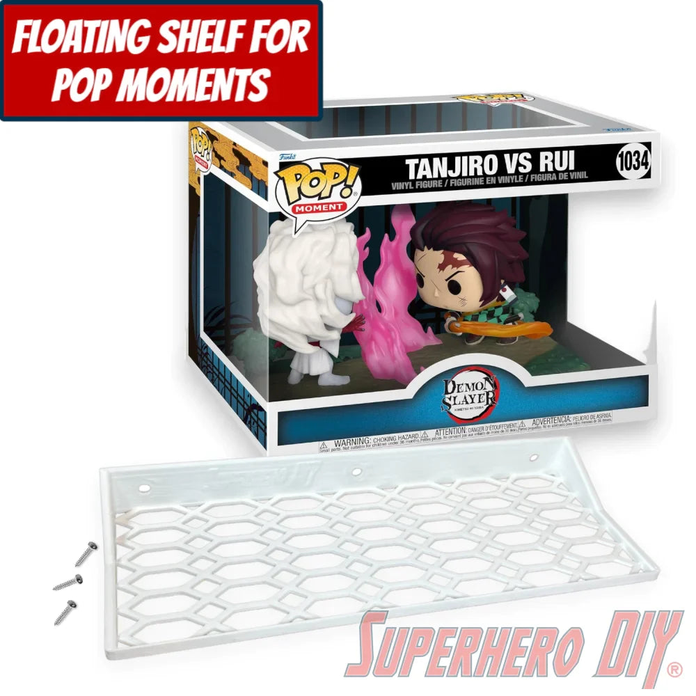 Check out the Floating Shelf for Funko Pop! Moment Tanjiro vs Rui #1034 (Demon Slayer) from Superhero DIY! The perfect solution for only $18.99