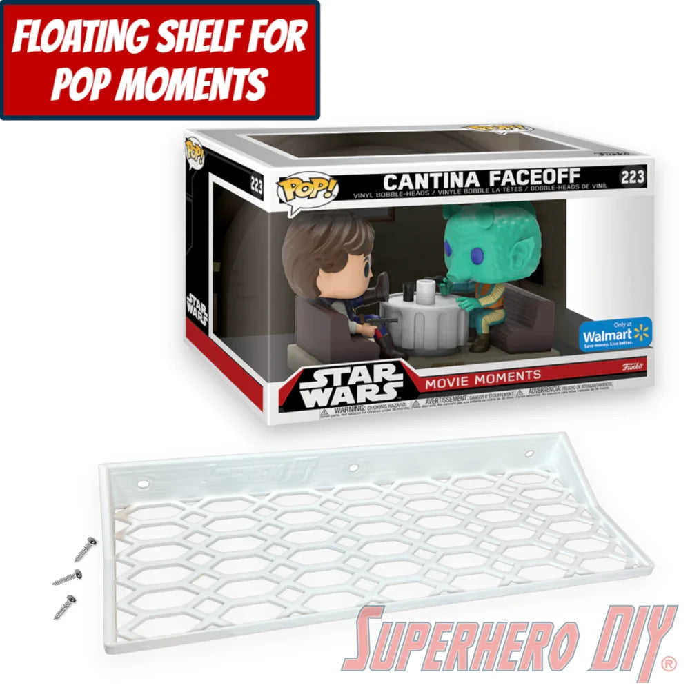 Check out the Floating Shelf for Funko Pop! Movie Moments Cantina Faceoff #223 from Superhero DIY! The perfect solution for only $18.99