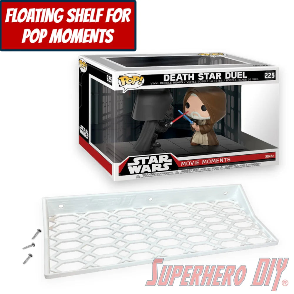 Floating Shelf for Funko Pop! Movie Moments Death Star Duel #225 - Superhero DIY