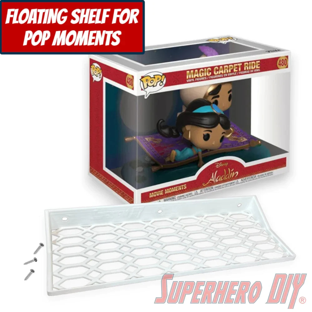 Check out the Floating Shelf for Funko Pop! Movie Moments Magic Carpet Ride (Aladdin) #480 from Superhero DIY! The perfect solution for only $18.99