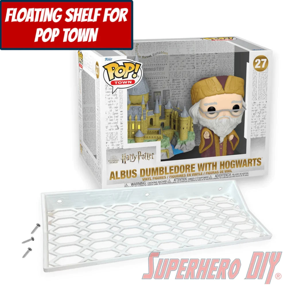 Floating Shelf for Funko Pop! Town Albus Dumbledore with Hogwarts #27 (Harry Potter) - Superhero DIY