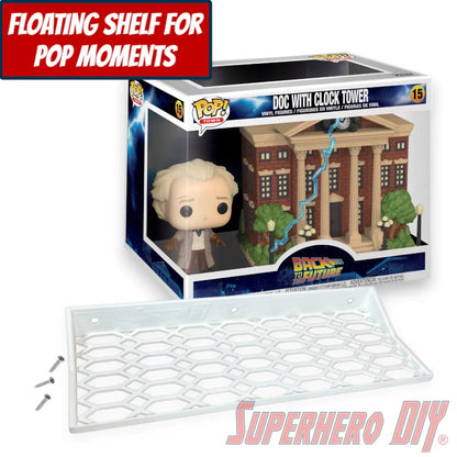 Check out the Floating Shelf for Funko Pop! Town Doc with Clock Tower #15 from Superhero DIY! The perfect solution for only $18.99