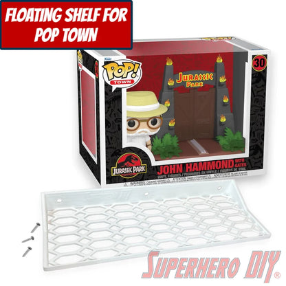 Check out the Floating Shelf for Funko Pop! Town John Hammond with Gates #30 (Jurassic Park) from Superhero DIY! The perfect solution for only $18.99