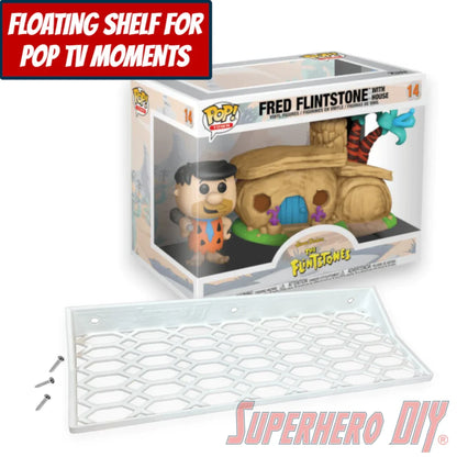 Check out the Floating Shelf for Funko Pop! TV Moment Fred Flintstone with House #14 from Superhero DIY! The perfect solution for only $18.99