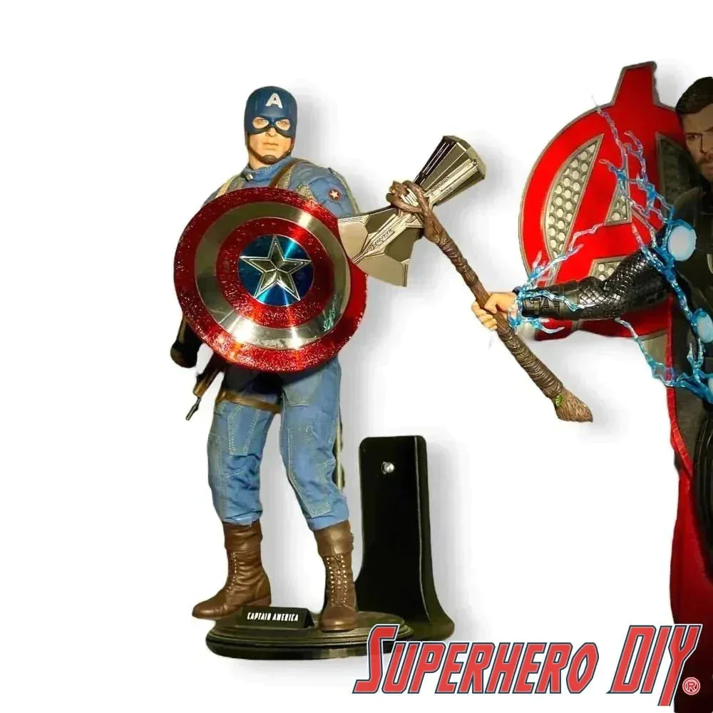 Floating Shelf for Hot Toys | 1/6 Scale Figure Shelf | Floating shelf for collectible figure | Collectible Statue Display Shelf - Superhero DIY