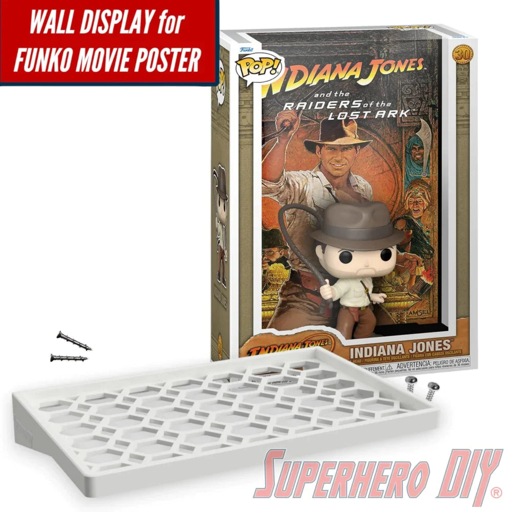 Check out the Floating Shelf for INDIANA JONES #30 Funko Pop! Movie Posters Box from Superhero DIY! The perfect solution for only $26.99