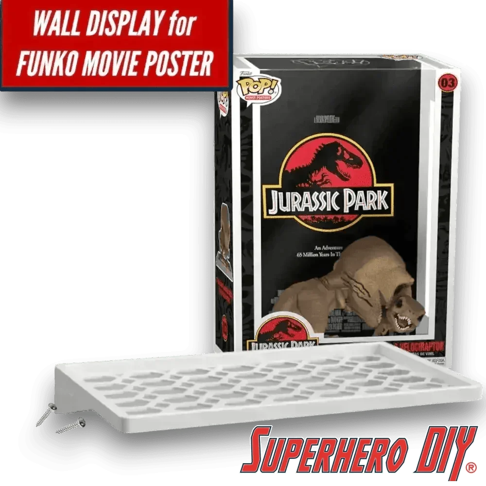 Check out the Floating Shelf for JURASSIC PARK #03 Funko Pop! Movie Posters Box from Superhero DIY! The perfect solution for only $24.99