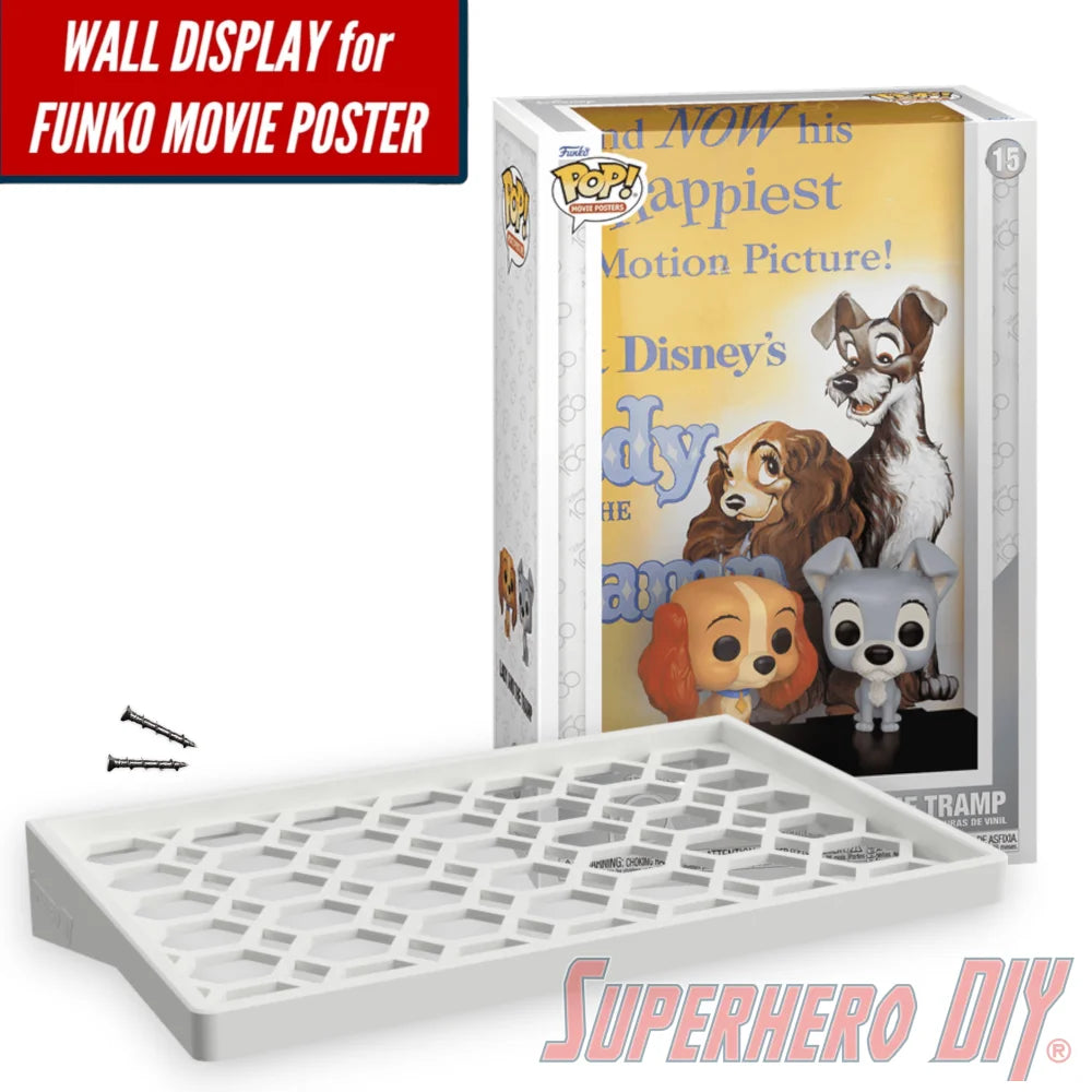 Check out the Floating Shelf for LADY AND THE TRAMP #15 Funko Pop! Movie Poster Box from Superhero DIY! The perfect solution for only $24.99