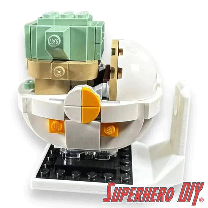 Floating Shelf for LEGO® BRICKHEADZ | Securely display your favorite builds | Wall Mount Display Shelf - Superhero DIY