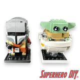 Floating Shelf for LEGO® BRICKHEADZ | Securely display your favorite builds | Wall Mount Display Shelf - Superhero DIY