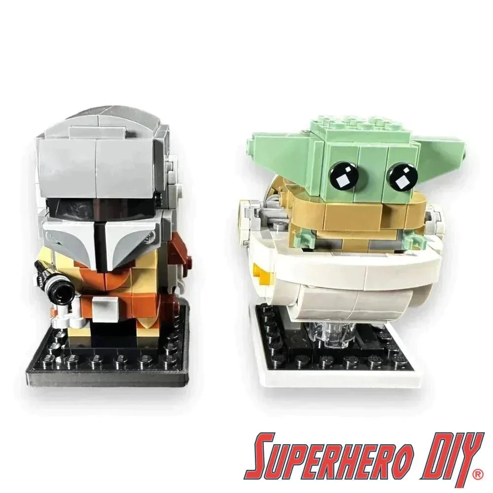 Check out the Floating Shelf for LEGO® BRICKHEADZ | Securely display your favorite builds | Wall Mount Display Shelf from Superhero DIY! The perfect solution for only $2.99