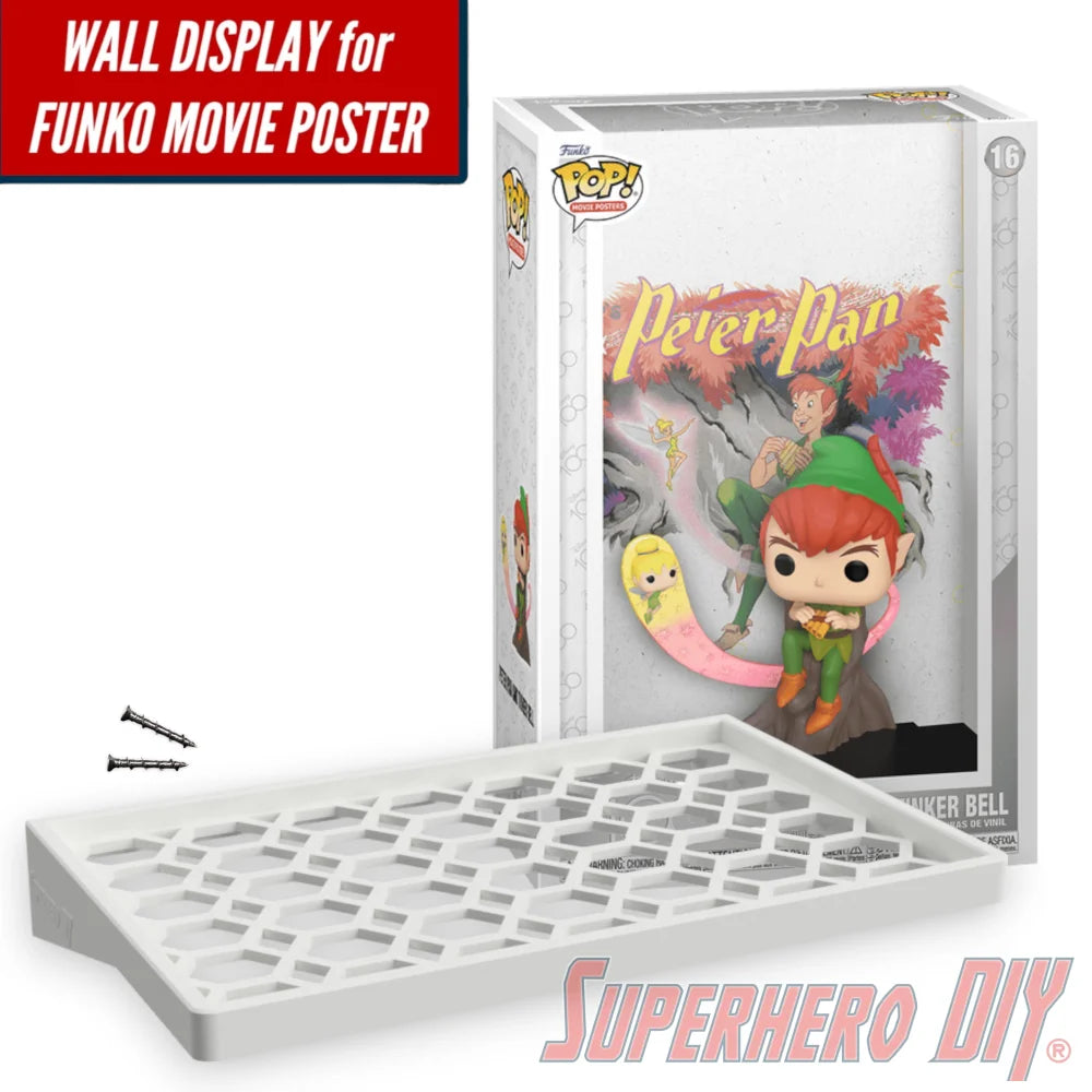 Check out the Floating Shelf for PETER PAN AND TINKER BELL #16 Funko Pop! Movie Poster Box from Superhero DIY! The perfect solution for only $24.99