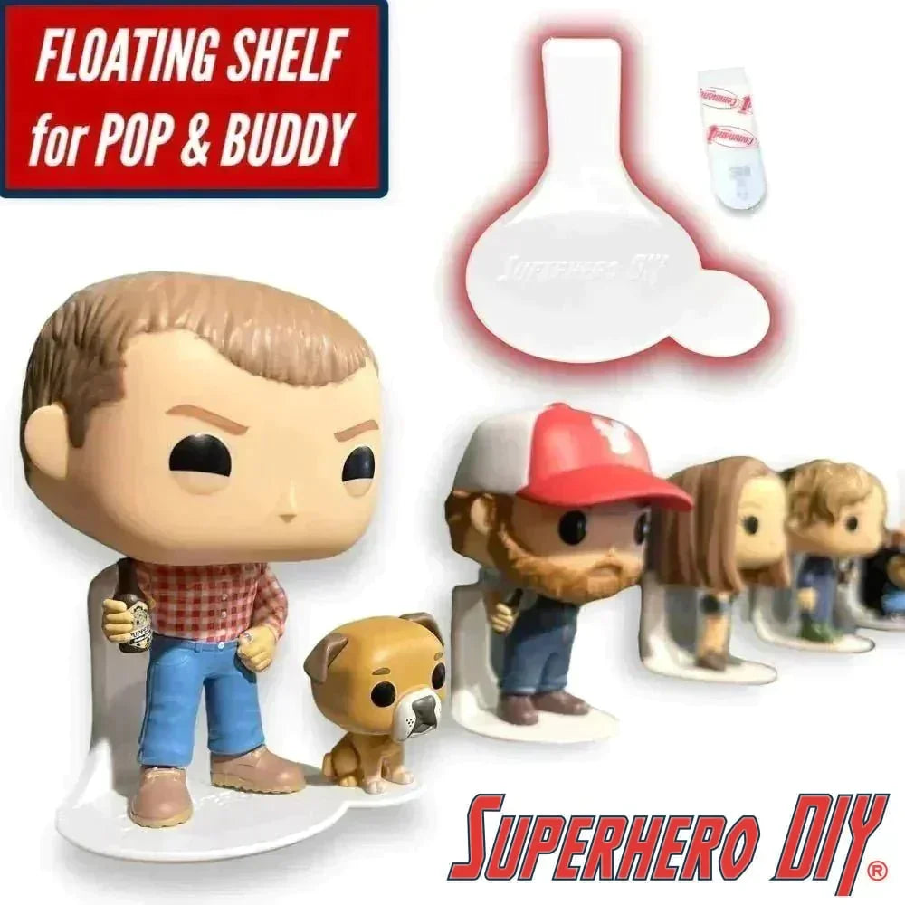 Floating Shelf for Pop & Buddy Out of box shelves for 4" Funko Pops