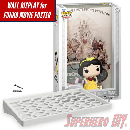 Check out the Floating Shelf for SNOW WHITE & WOODLAND CREATURES #09 Funko Pop! Movie Poster Box from Superhero DIY! The perfect solution for only $24.99