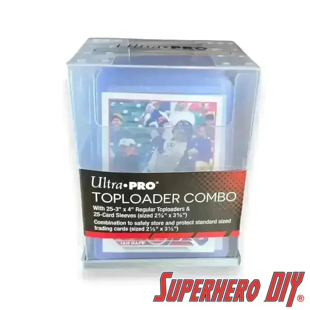 Floating Shelf for Ultra PRO TopLoader Box | 3D-printed display shelf for Top Loader Box - Ideal for Trading Card Collections - Superhero DIY